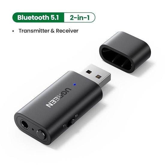 Bộ nhận/phát âm thanh Bluetooth 5.1 UGREEN CM523 - 60300 | Biến loa thường thành loa Bluetooth, truyền xa đến 10m